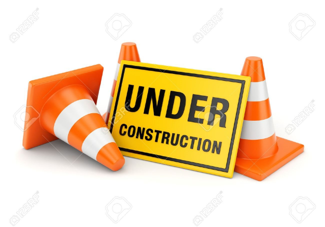 gallery/41967693-yellow-under-construction-sign-and-three-orange-traffic-cones-isolated-on-white-background